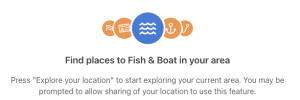 Take Me Fishing locator